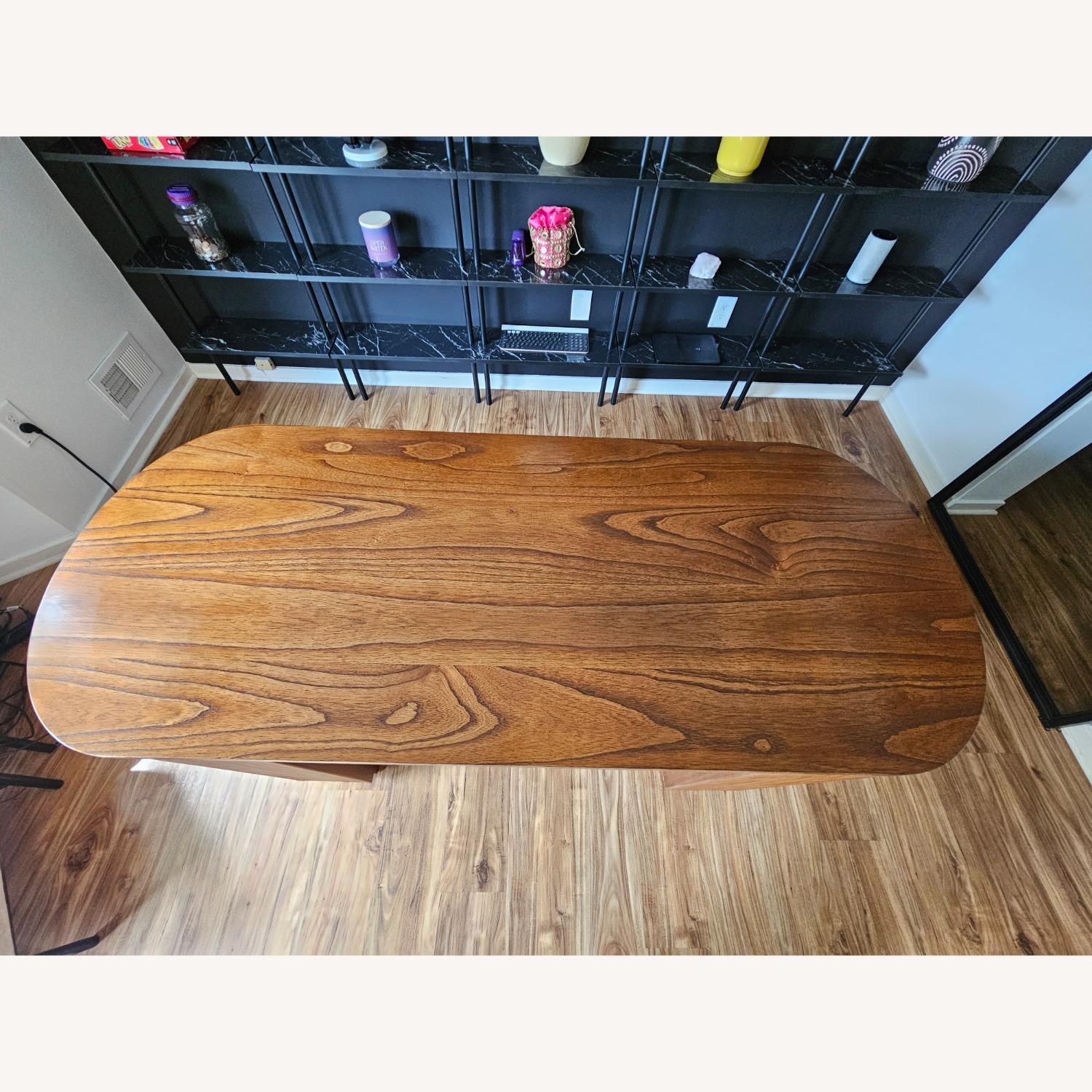 CB2 Dark Brown Wood Desk - image-5
