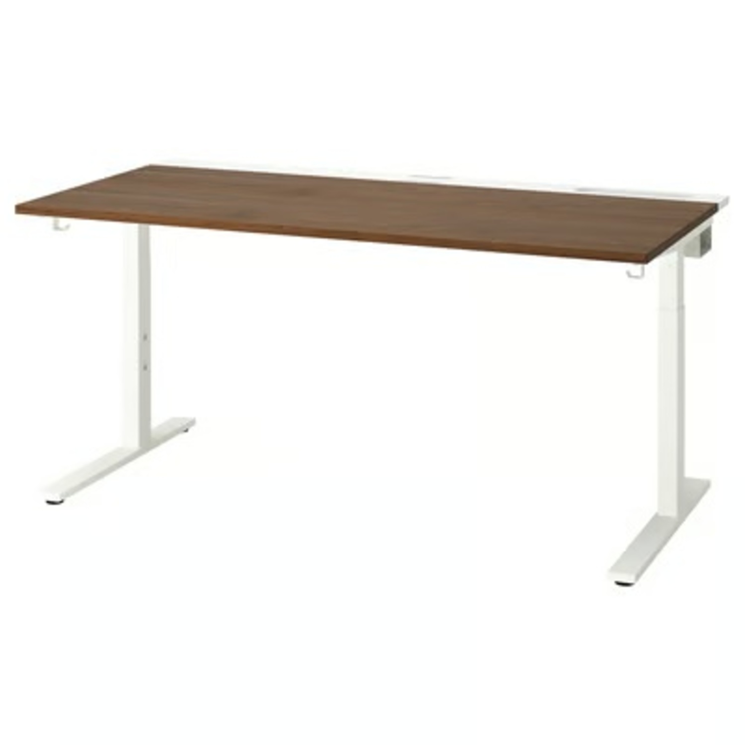 IKEA Mittzon Desk Walnut Veneer Wood Desk - image-5