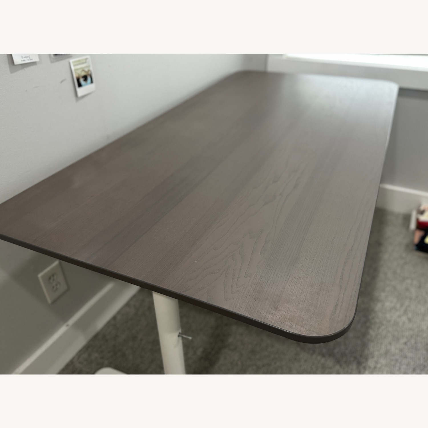 IKEA Mittzon Desk Walnut Veneer Wood Desk - image-4