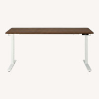 IKEA Mittzon Desk Walnut Veneer Wood Desk