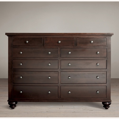 Used Restoration Hardware Dark Brown Wood Dresser for sale on AptDeco