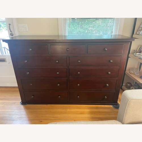 Used Restoration Hardware Dark Brown Wood Dresser for sale on AptDeco