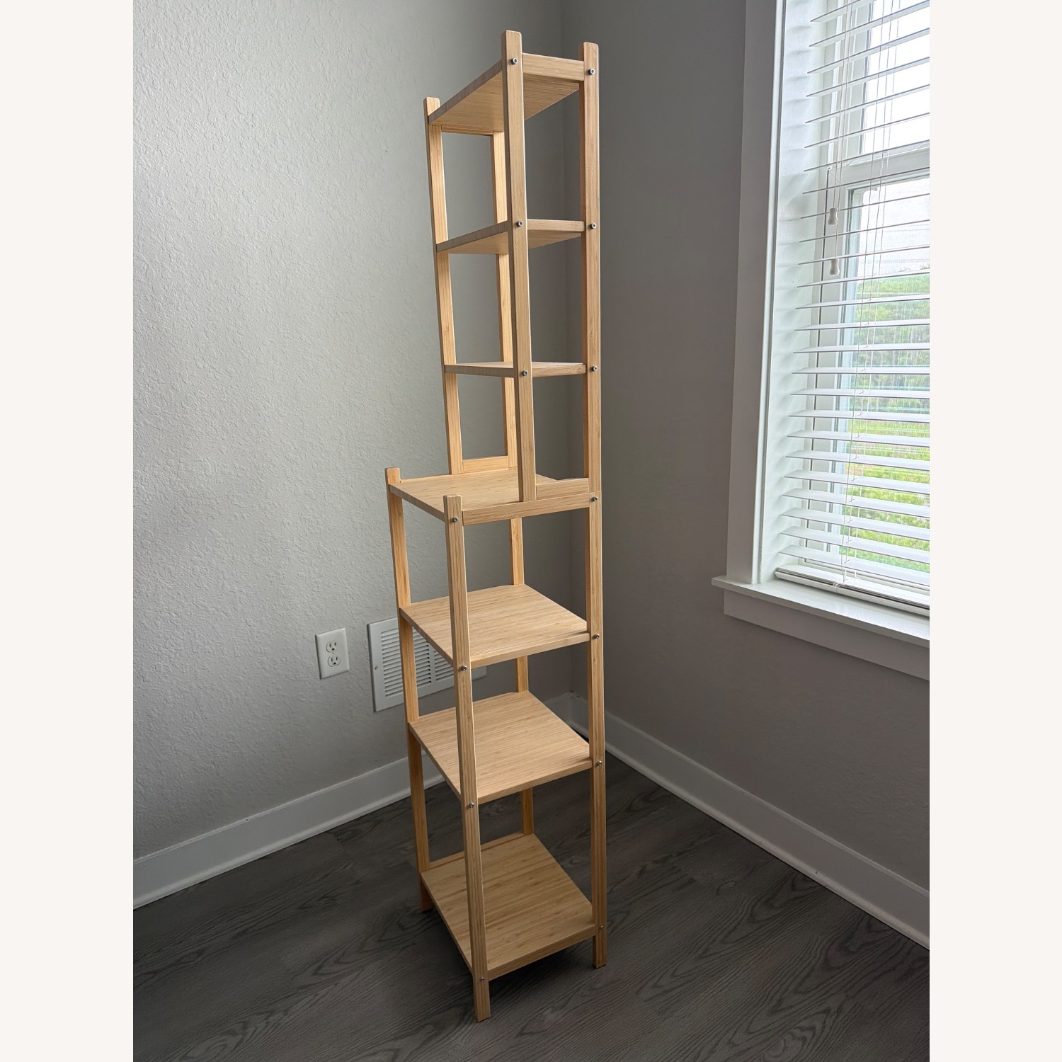 IKEA Ragrund Light Brown Bamboo Wall Shelf - image-2