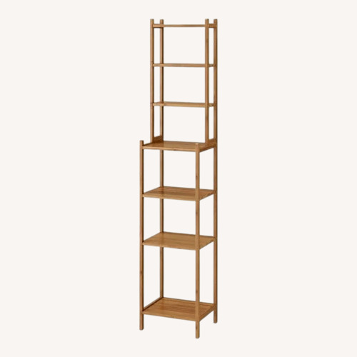Used IKEA Ragrund Light Brown Bamboo Wall Shelf for sale on AptDeco