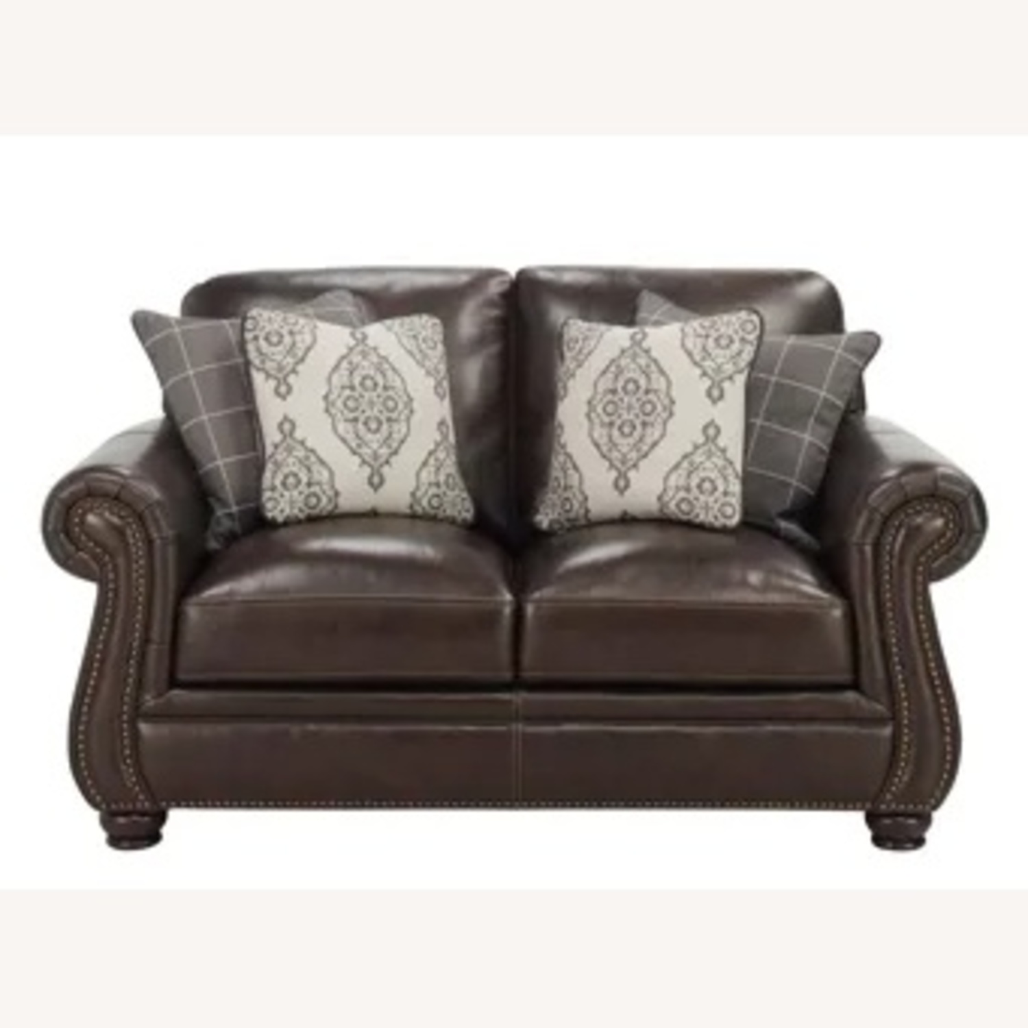 Raymour & Flanigan Dark Brown 2 Seater Sofa - image-4