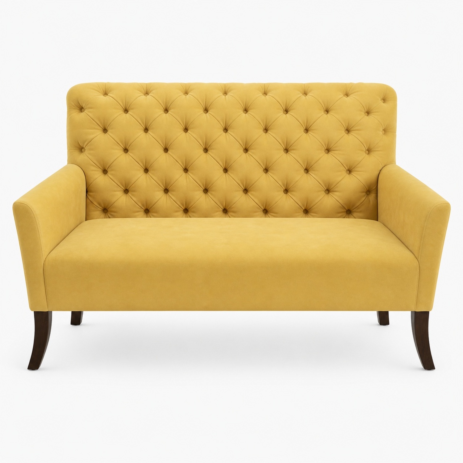 West Elm Elton Settee Yellow Loveseat - image-5