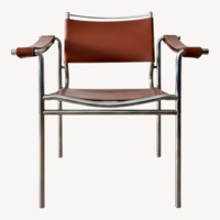 Vintage/Antique Dark Brown Accent Chair