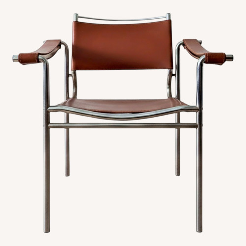 Used Vintage/Antique Dark Brown Accent Chair for sale on AptDeco