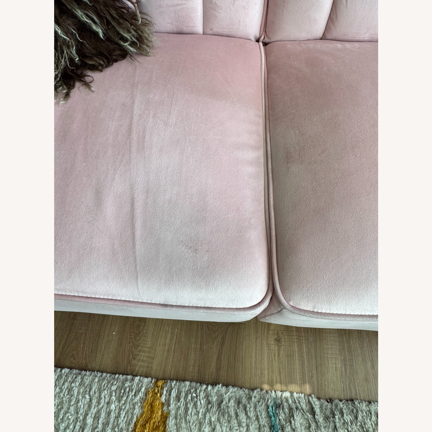 Wayfair Perdue Pink Fabric 3+ Seater Sofa - image-3