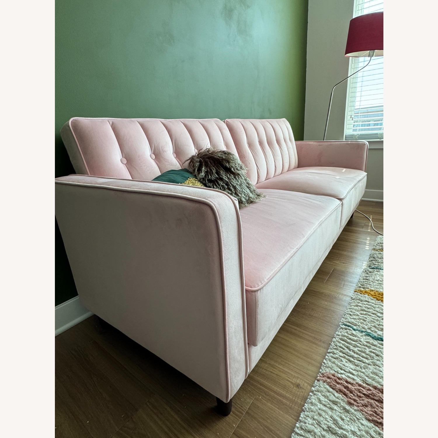Wayfair Perdue Pink Fabric 3+ Seater Sofa - image-2
