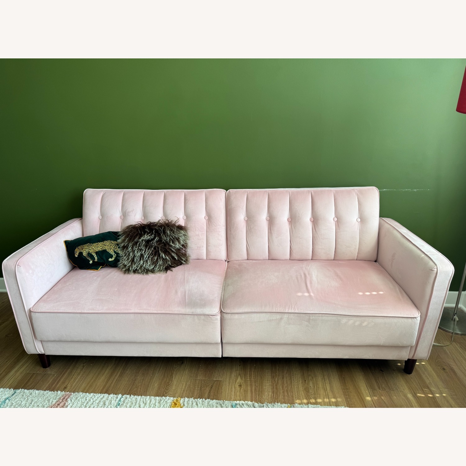 Wayfair Perdue Pink Fabric 3+ Seater Sofa - image-5