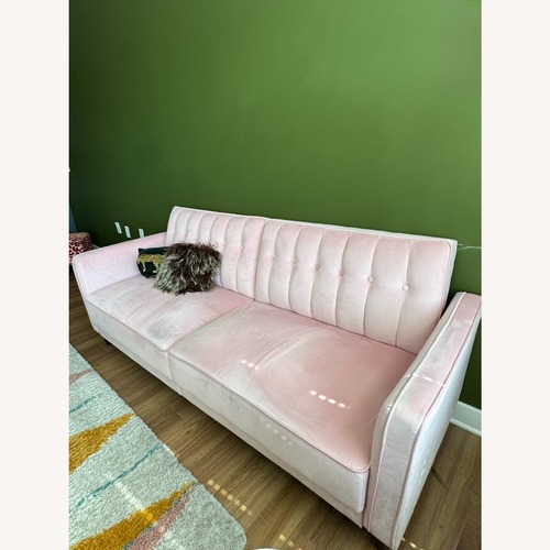 Used Wayfair Perdue Pink Fabric 3+ Seater Sofa for sale on AptDeco
