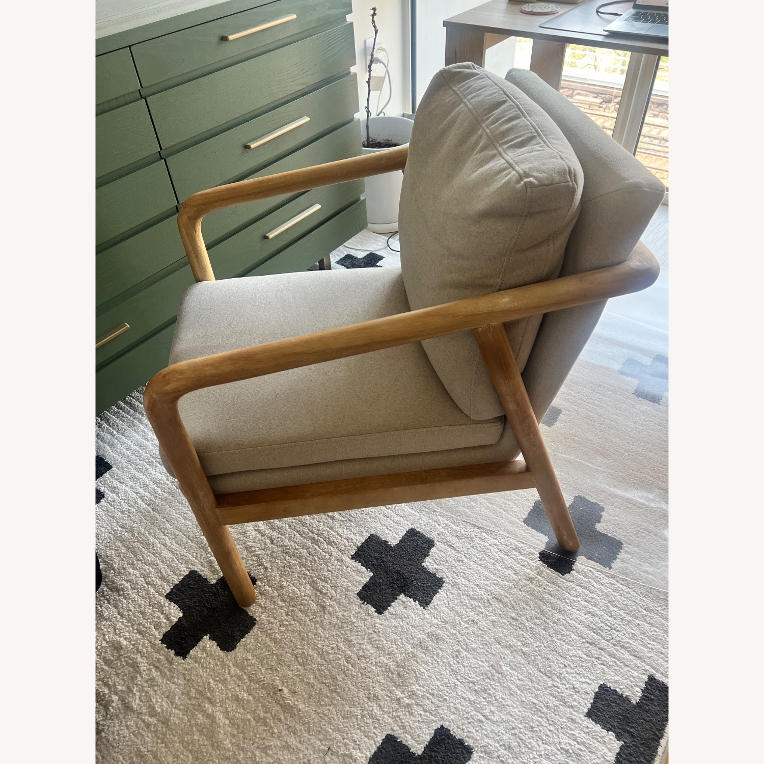 Target Threshold Natural Wood Armchair - image-4