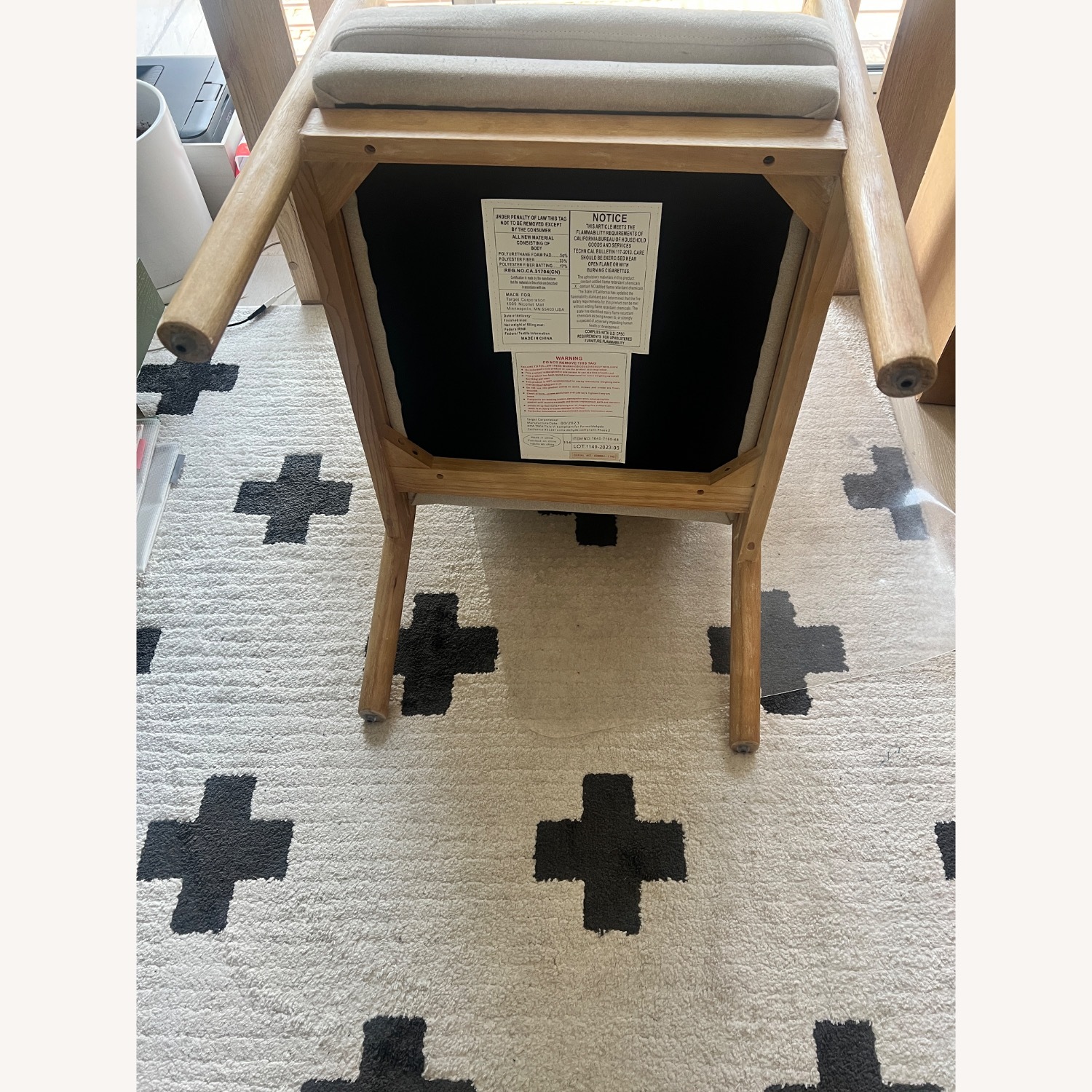 Target Threshold Natural Wood Armchair - image-3