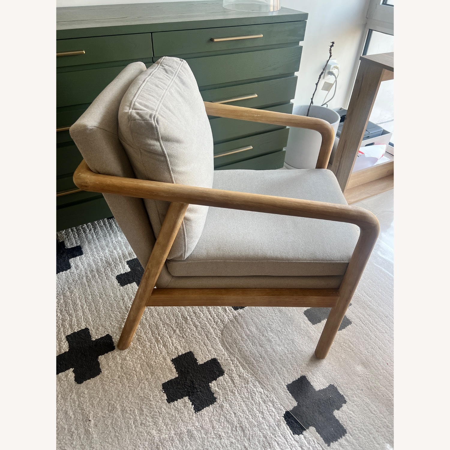 Target Threshold Natural Wood Armchair - image-1