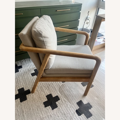 Used Target Threshold Natural Wood Armchair for sale on AptDeco