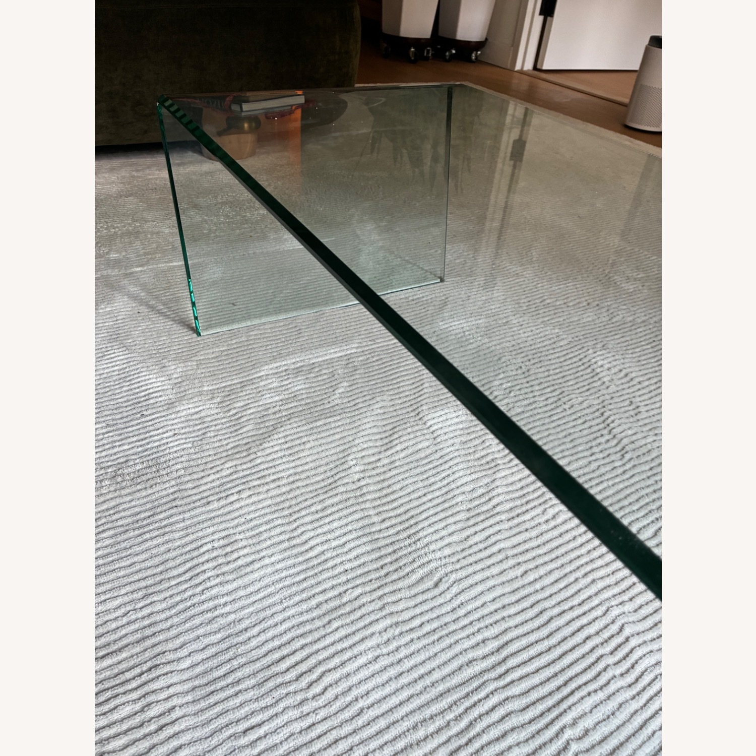 Wayfair Transparent Glass Coffee Table - image-4