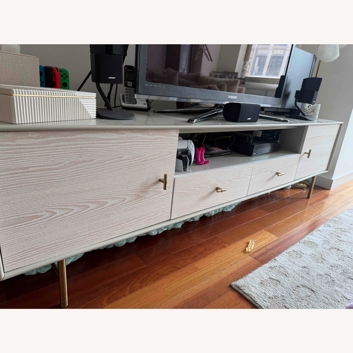West Elm Modernist Wood & Lacquer Media Console  - image-3