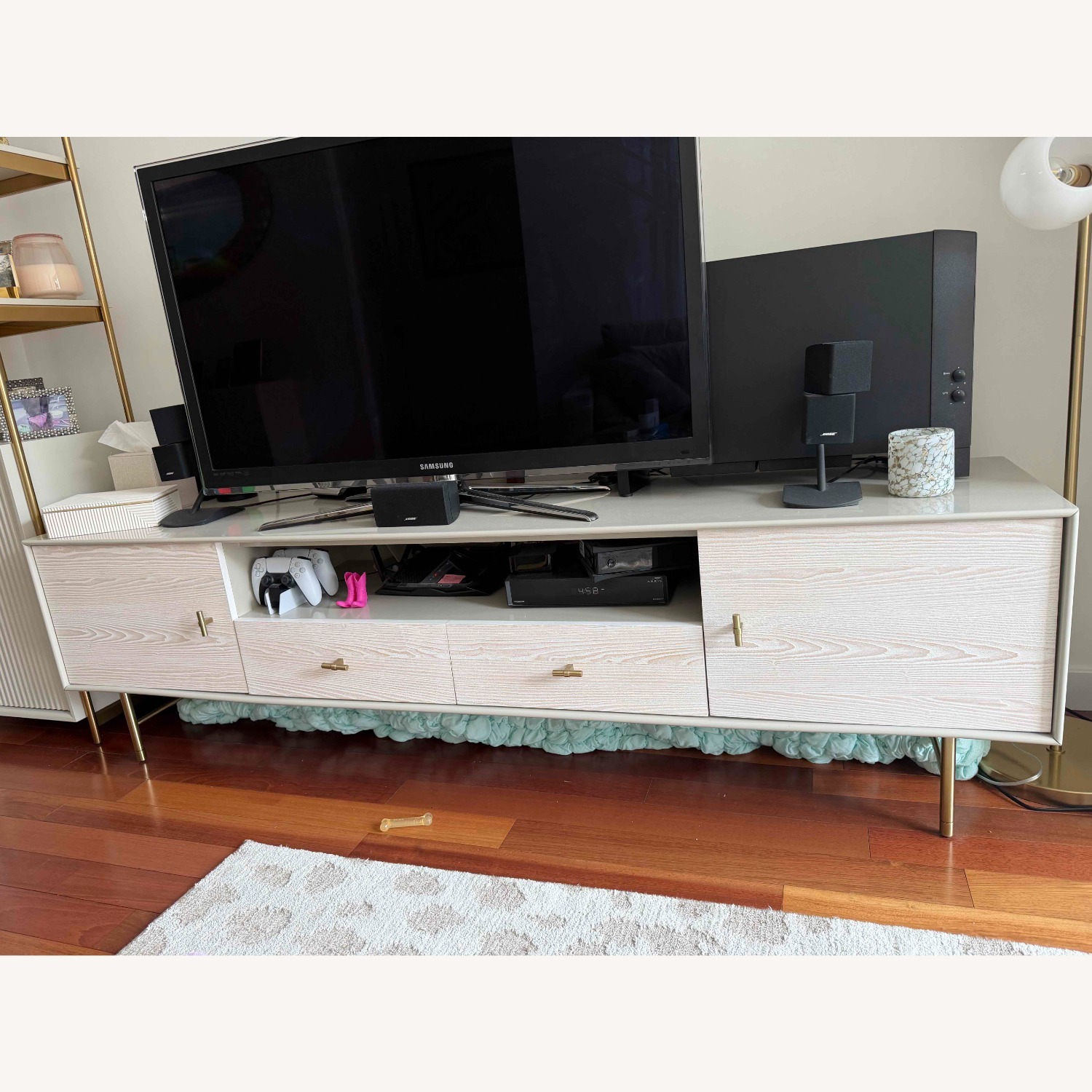 West Elm Modernist Wood & Lacquer Media Console  - image-1