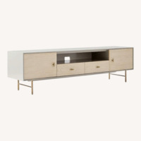 West Elm Modernist Wood & Lacquer Media Console 