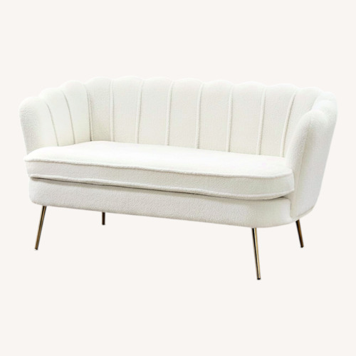 Used Amazon White Accent Chair for sale on AptDeco