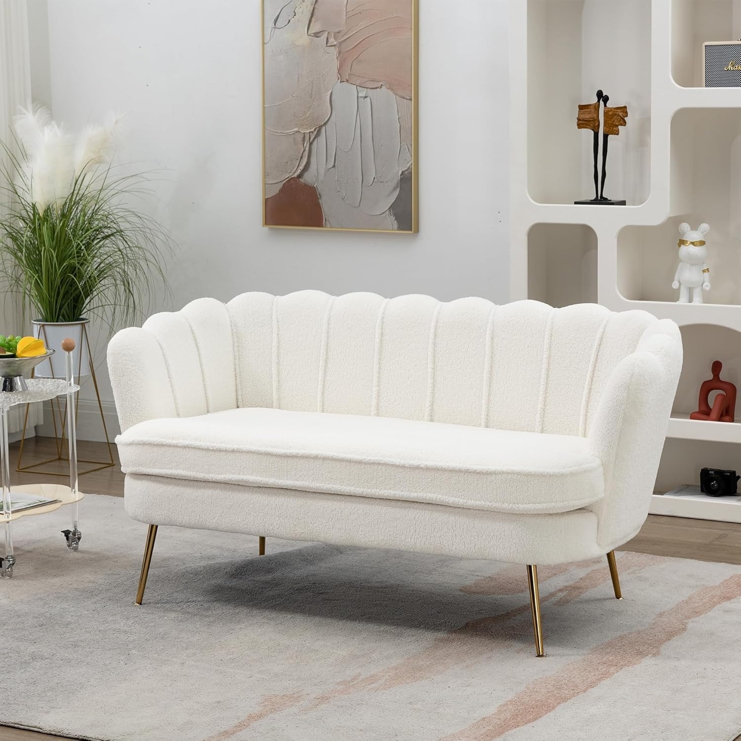 Amazon White Accent Chair - image-1