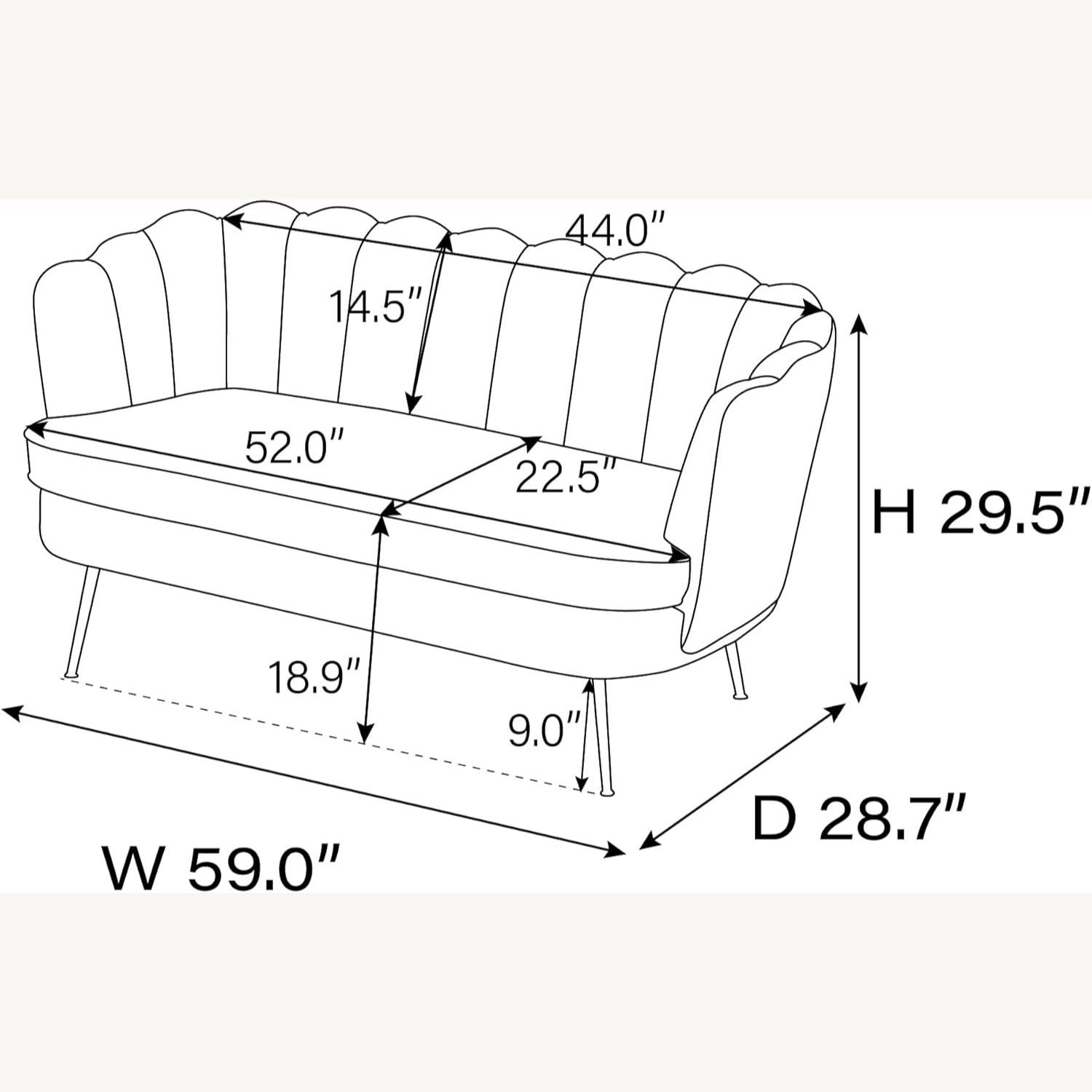 Amazon White Accent Chair - image-2