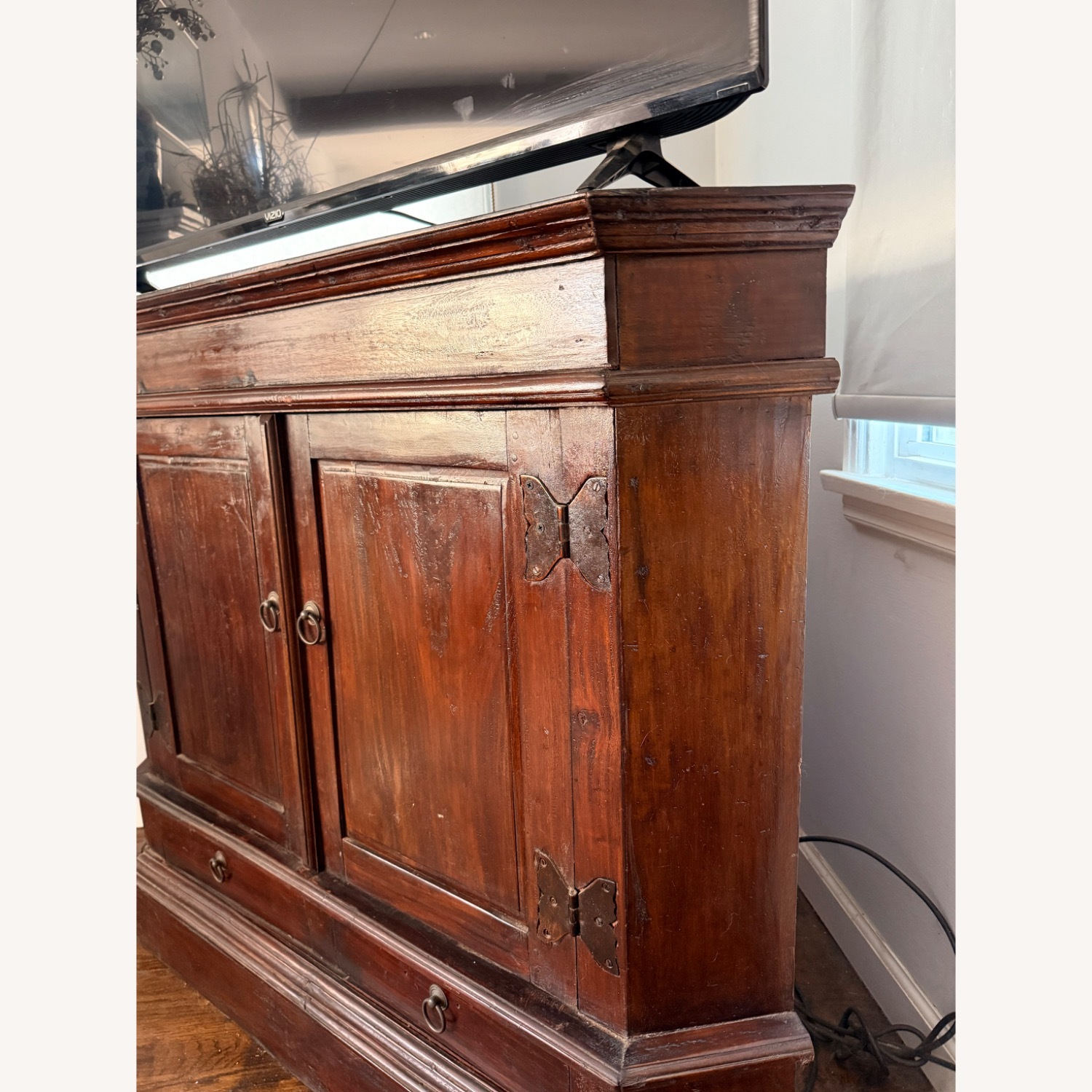 Solid Wood Mexican Style Corner Cabinet - image-2