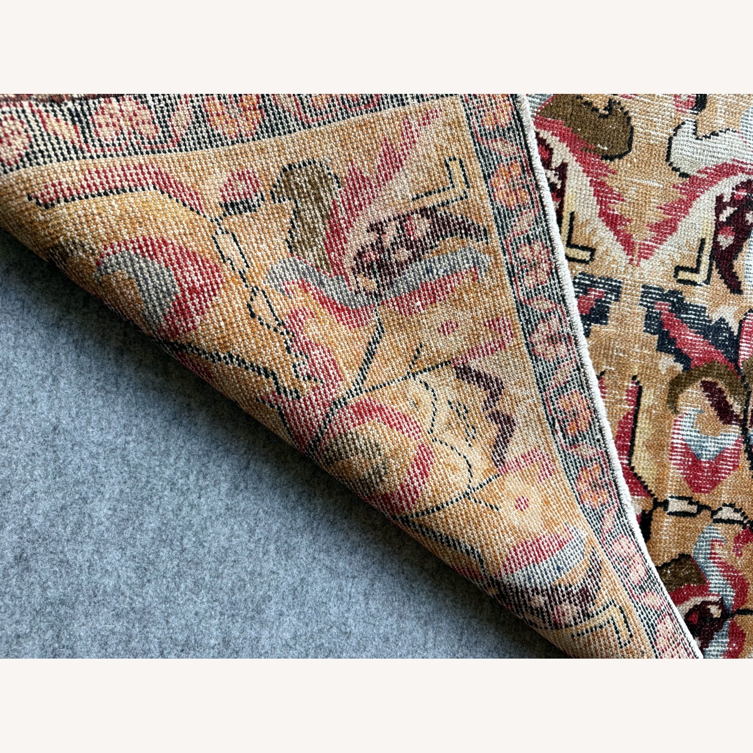 Revival Rugs Vintage Wool Oriental Rug 4'5" x 8' - image-6