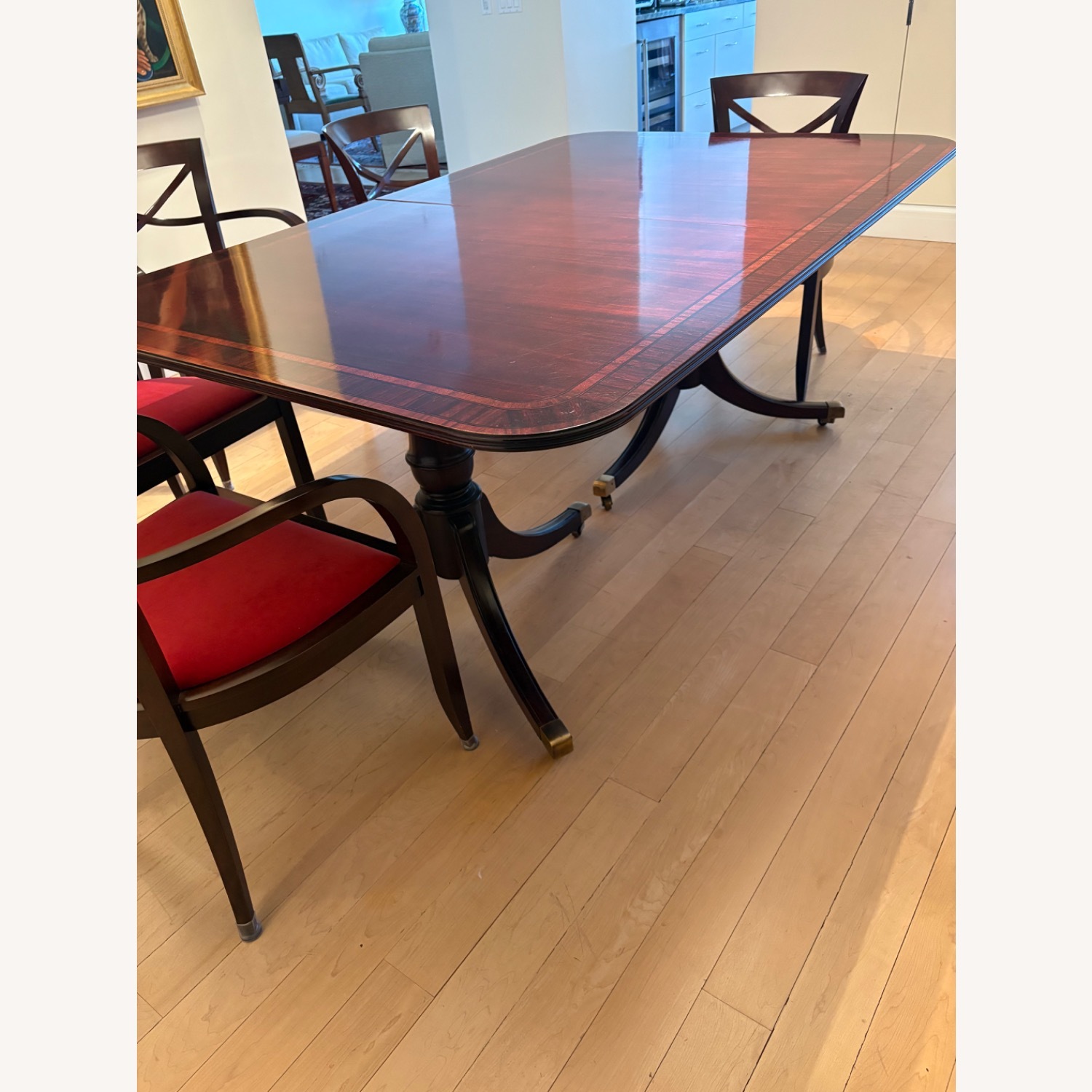 Hickory Chair Company Dark Brown Wood Dining Set - image-6
