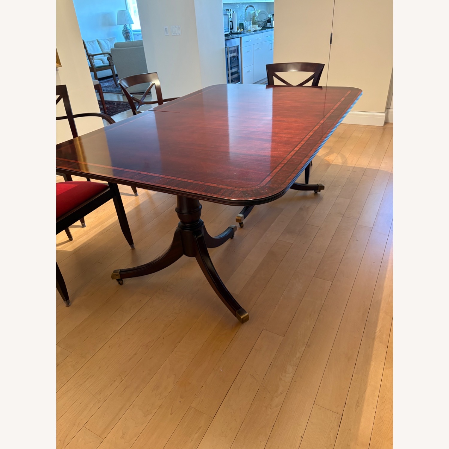 Hickory Chair Company Dark Brown Wood Dining Set - image-5
