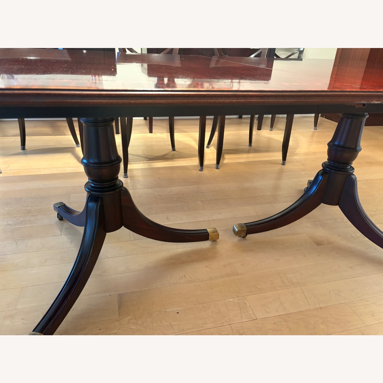 Hickory Chair Company Dark Brown Wood Dining Set - image-3