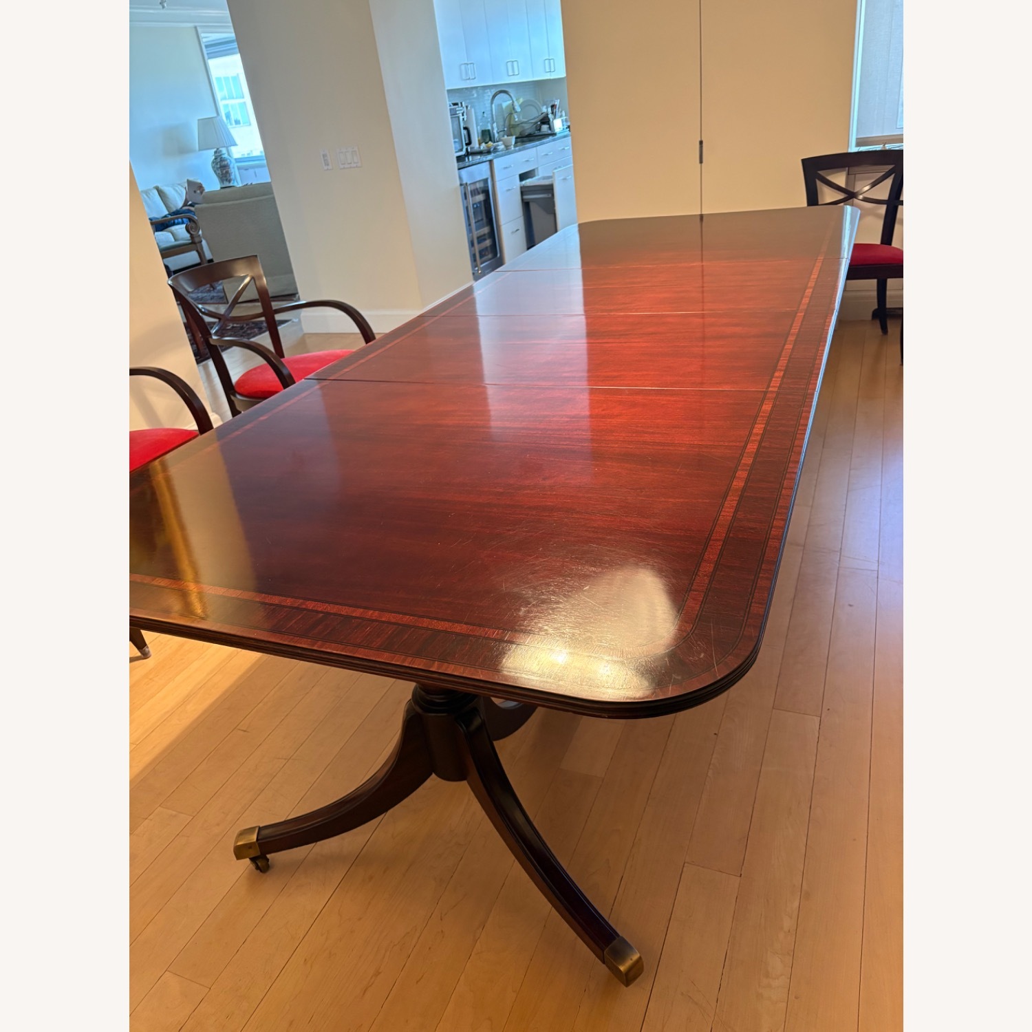 Hickory Chair Company Dark Brown Wood Dining Set - image-2