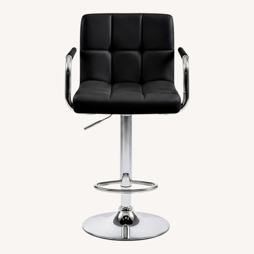 Used Amazon Black Faux Leather Stools for sale on AptDeco