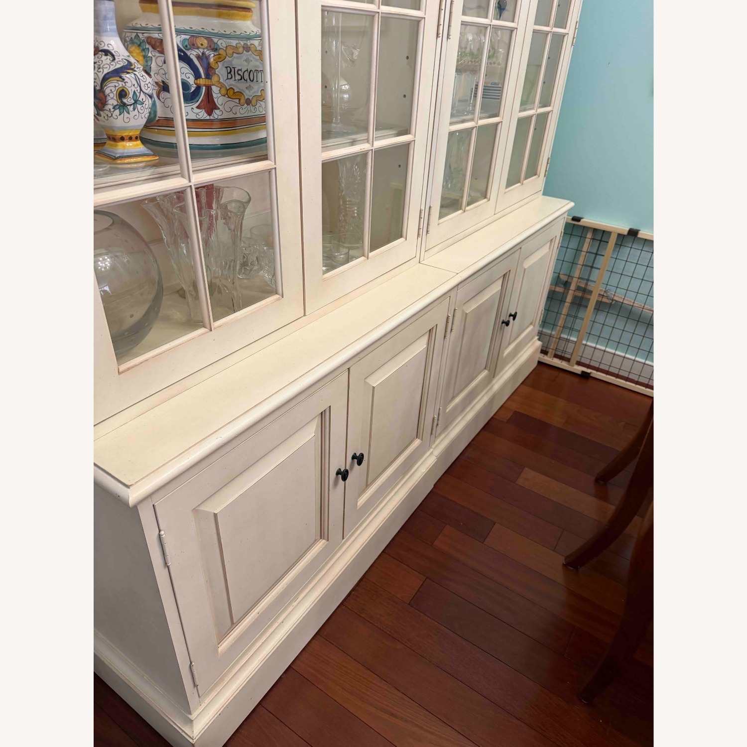 Ethan Allen Natural Wood Tall Dining Cabinet - image-3