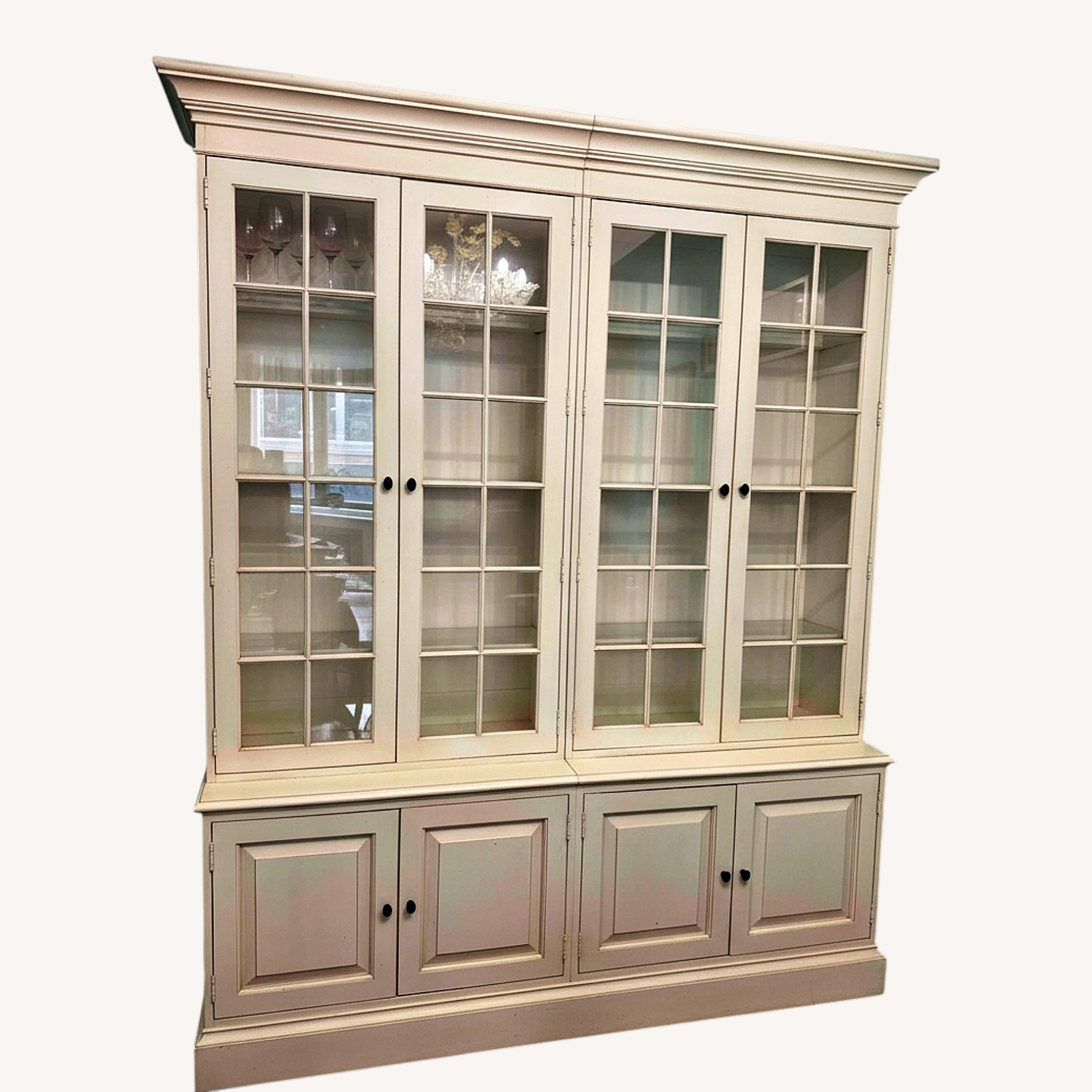 Ethan Allen Natural Wood Tall Dining Cabinet - image-5