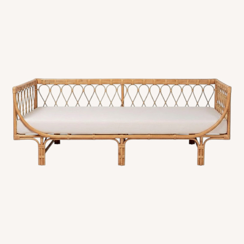 Used Ashley Natural Rattan Twin Daybed for sale on AptDeco