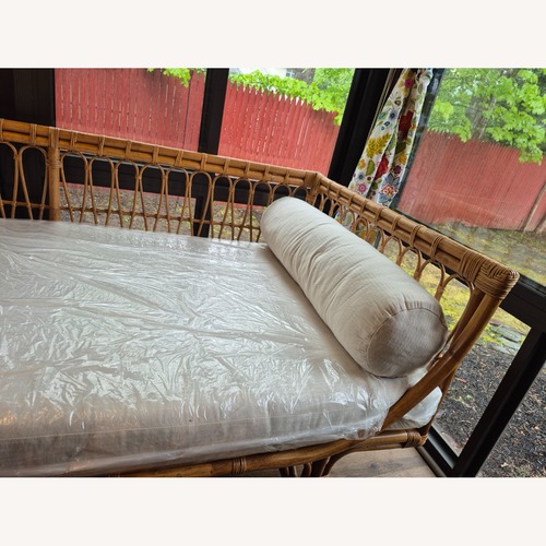 Used Ashley Natural Rattan Twin Daybed for sale on AptDeco