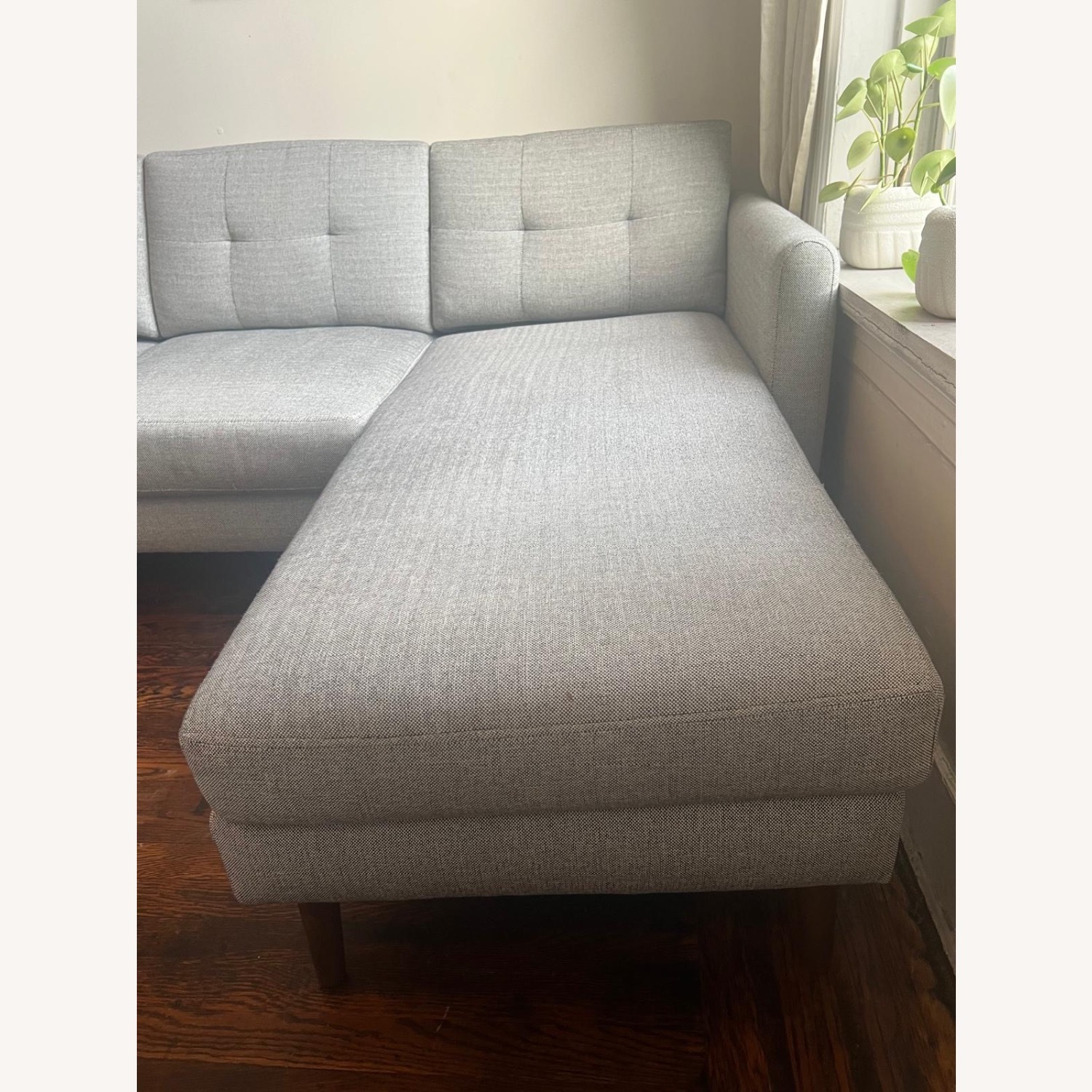 Burrow Nomad Light Gray Fabric 3+ Piece Sectional - image-9