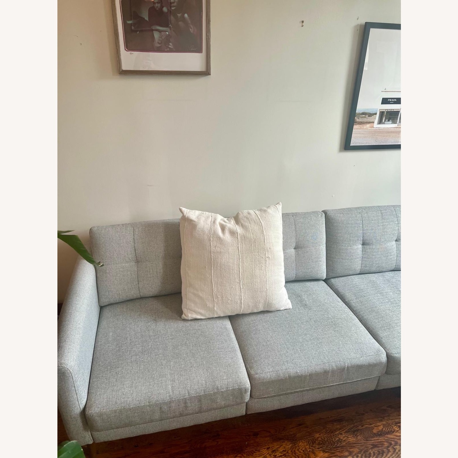 Burrow Nomad Light Gray Fabric 3+ Piece Sectional - image-3