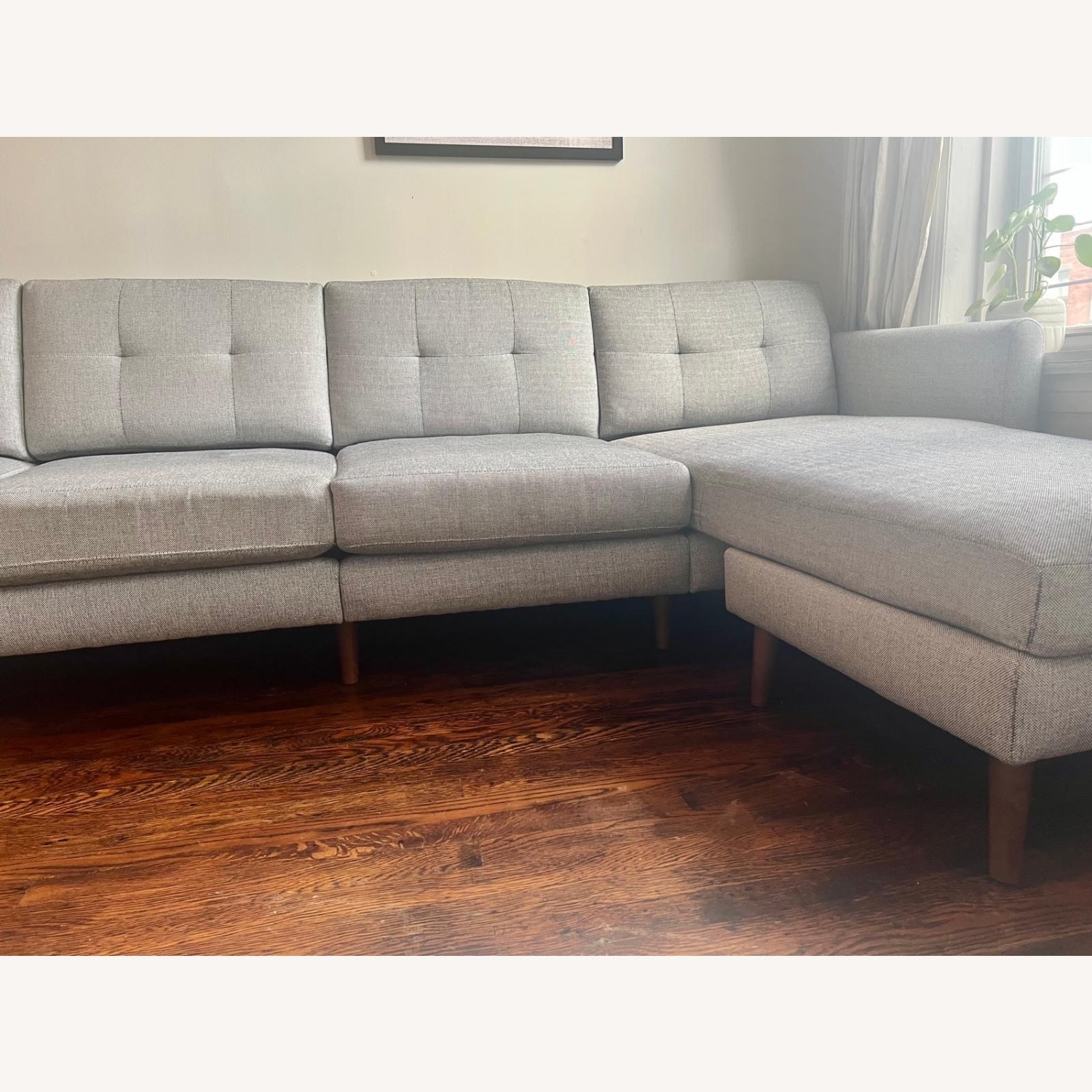 Burrow Nomad Light Gray Fabric 3+ Piece Sectional - image-6