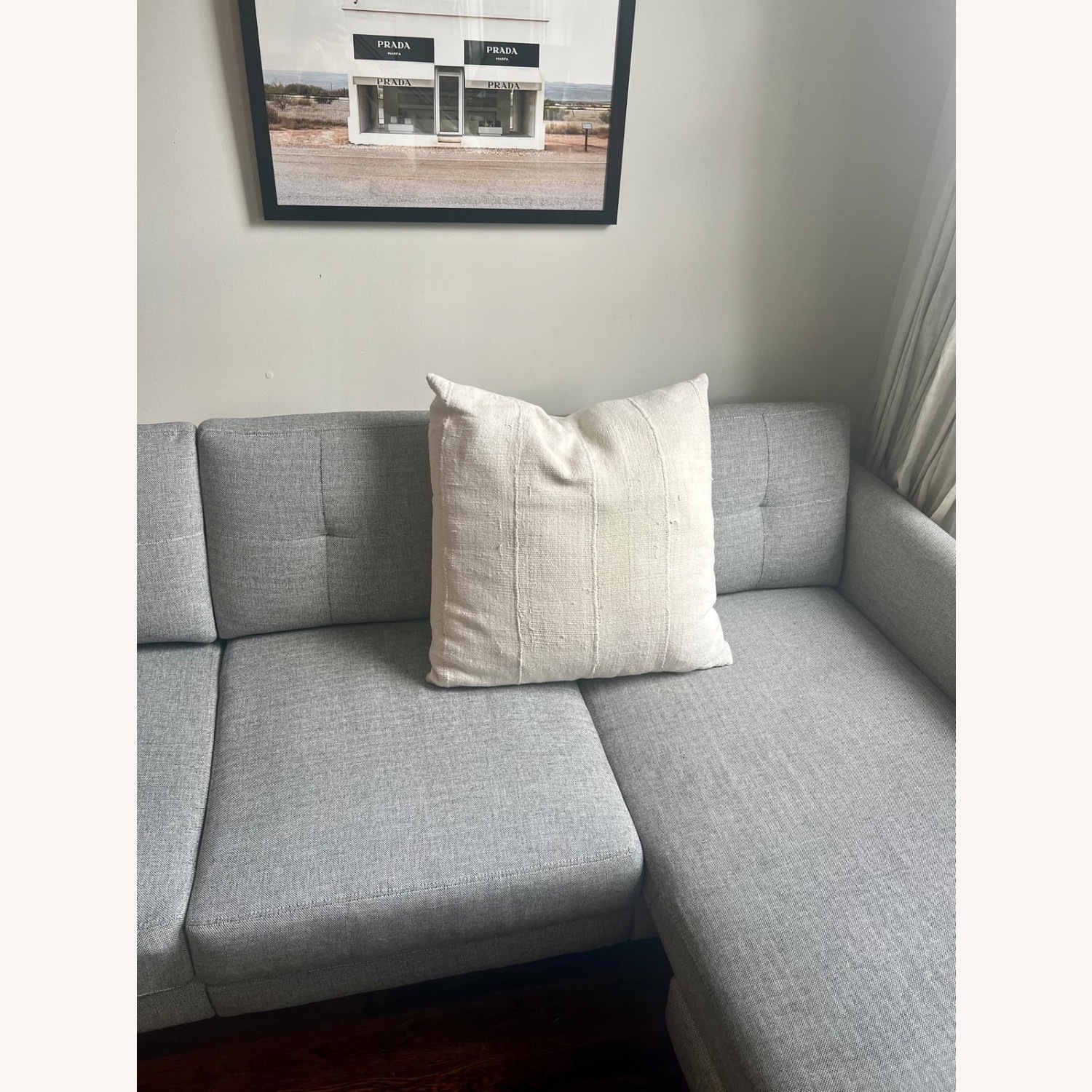 Burrow Nomad Light Gray Fabric 3+ Piece Sectional - image-4