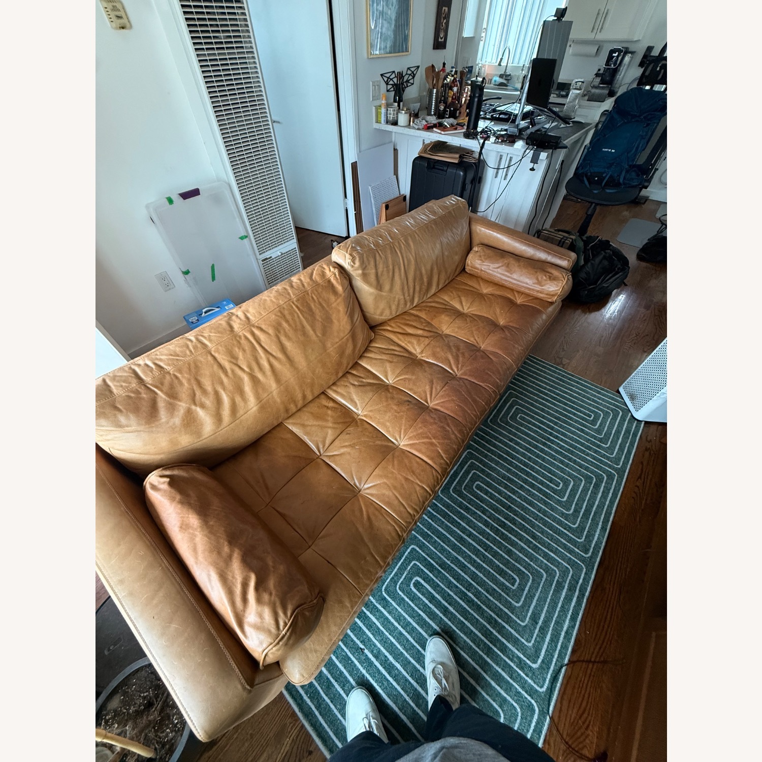Poly & Bark Leather Sofa  - image-1