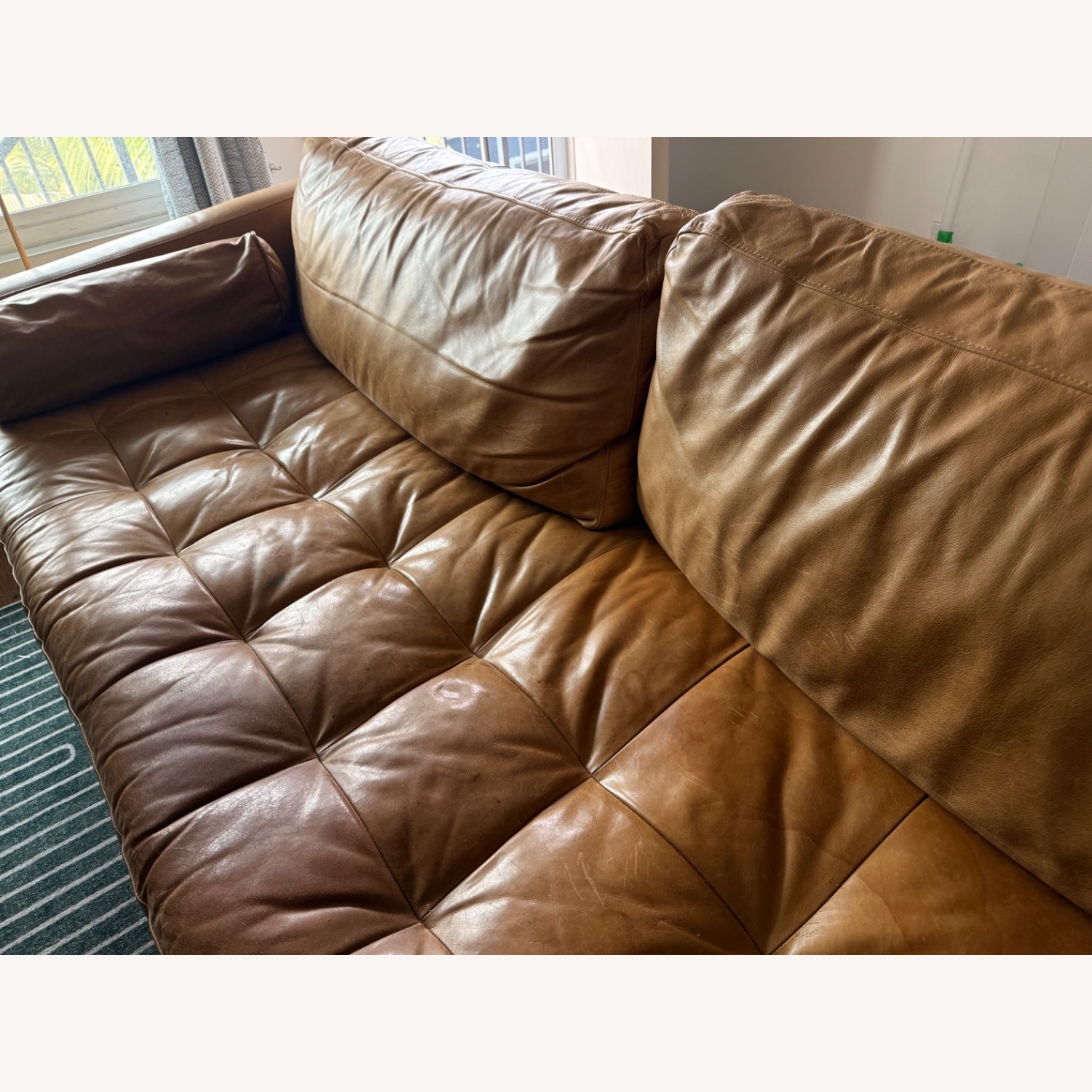 Poly & Bark Leather Sofa  - image-3