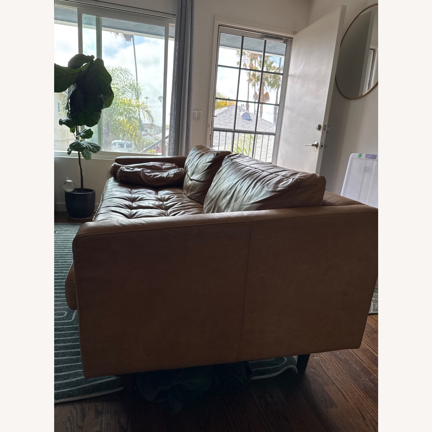 Poly & Bark Leather Sofa  - image-4