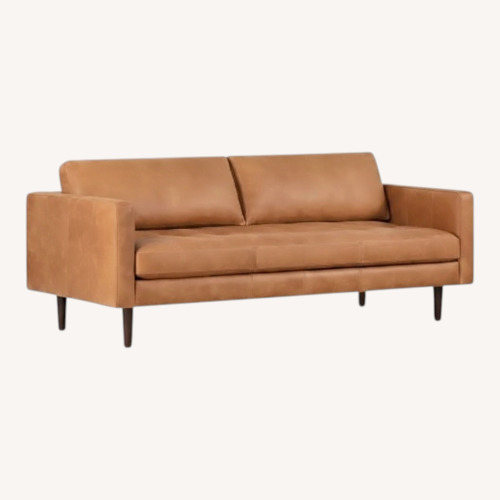 Used Poly & Bark Leather Sofa  for sale on AptDeco