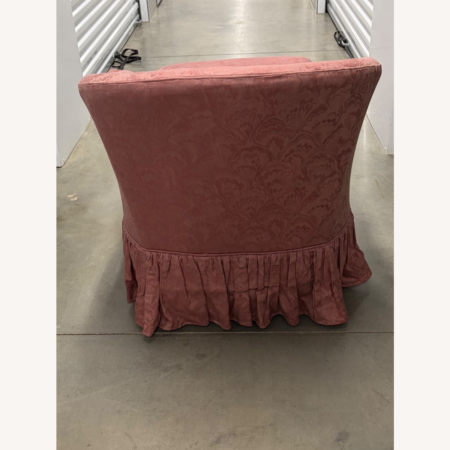 Vintage/Antique Pink Fabric Accent Chair - image-2