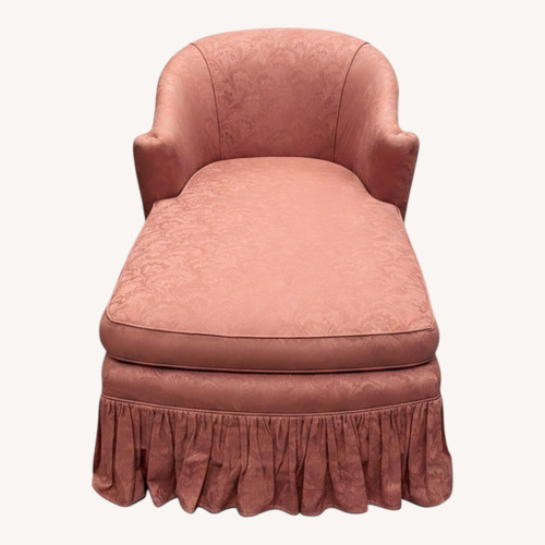 Used Vintage/Antique Pink Fabric Accent Chair for sale on AptDeco