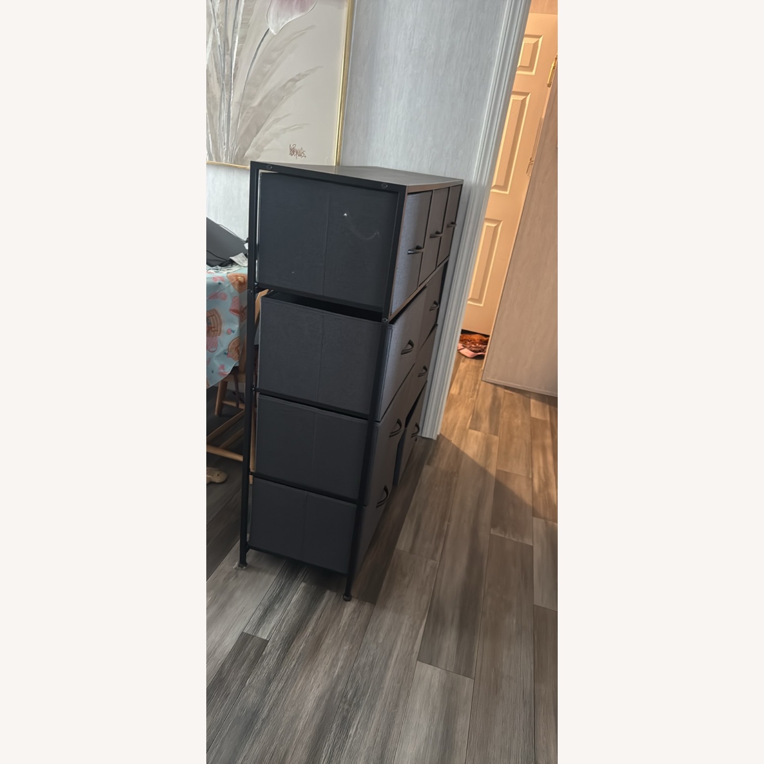 Black Fabric Dresser - image-2