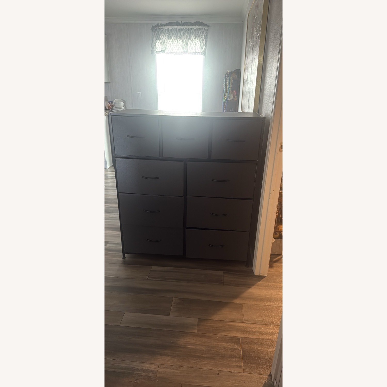 Black Fabric Dresser - image-1
